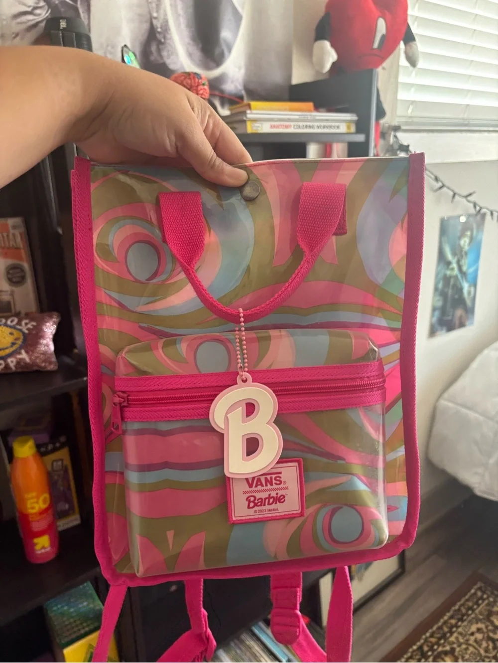 Vans Pink Swirl Barbie Mini Backpack
